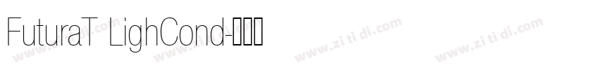 FuturaT LighCond字体转换
